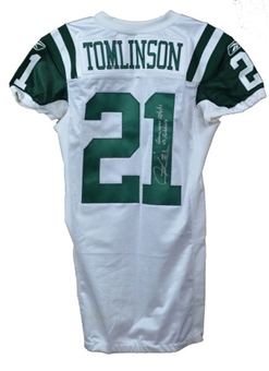 2011 LaDainian Tomlinson Game Worn and Signed New York Jets Jersey 12/4/11